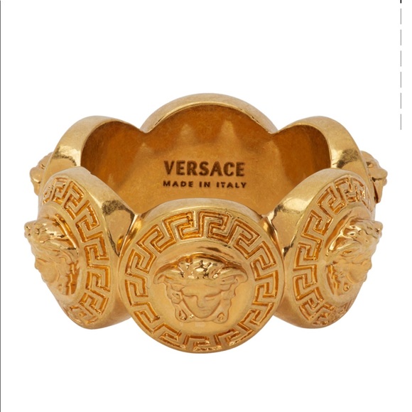 VERSACE MEDUSA TRIBUTE GOLD RING (SIZE 9) BRAND NEW IN BOX - Picture 3 of 5
